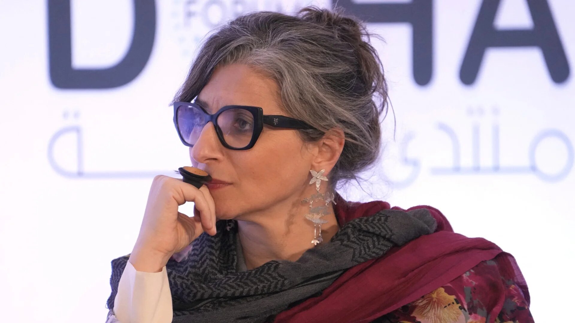 Francesca Albanese, United Nations Special Rapporteur on the occupied Palestinian territories, attending Doha Forum in Qatar on 7 December 2025 (AFP/HUSSEIN BAYDOUN/MOFA/FACTSTORY)