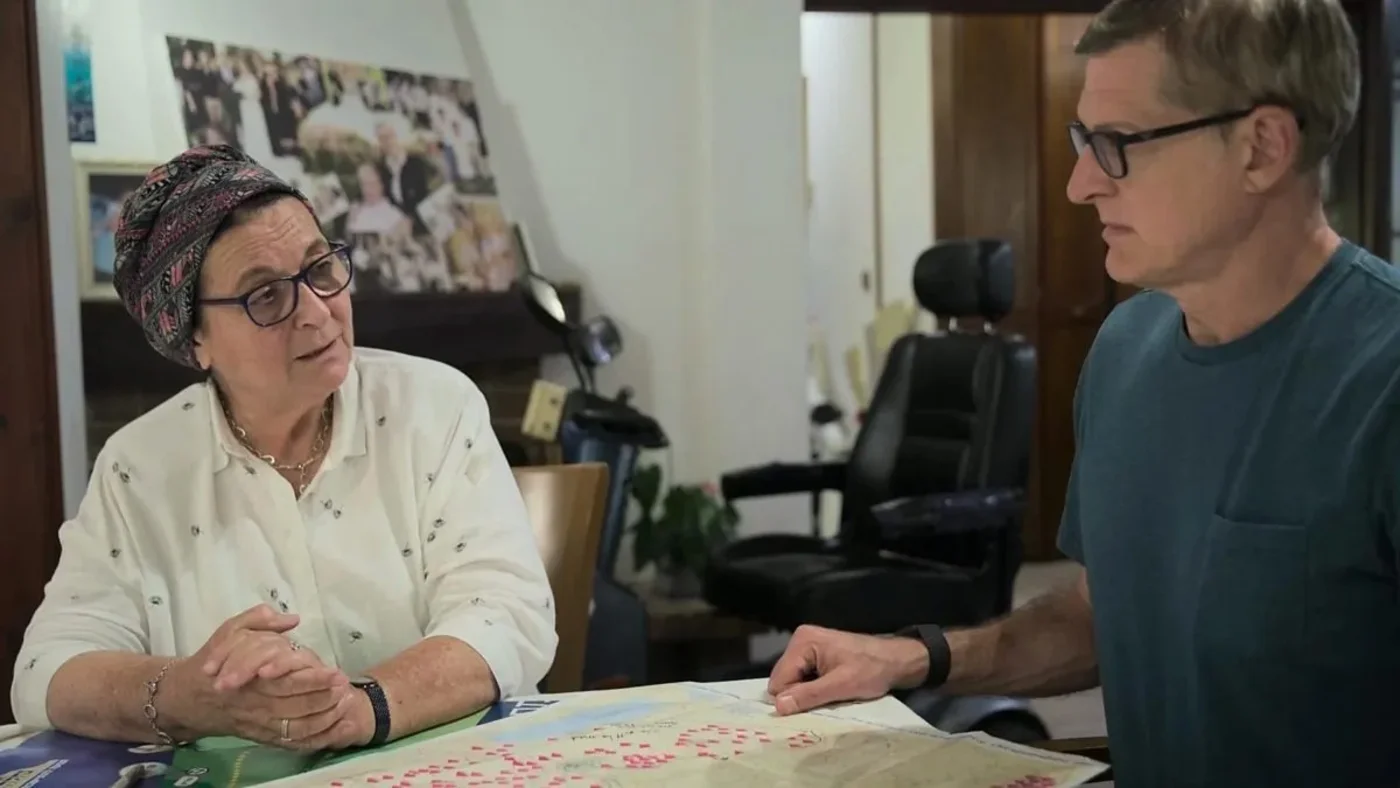 Daniella Weiss speaks to Louis Theroux for his documentary The Settlers